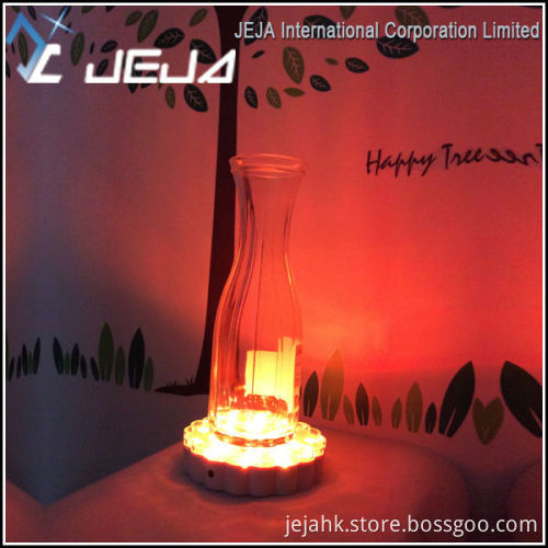 christmas decoration flower shape 6 inch led light base